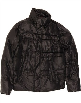 KAPPA Mens Padded Jacket UK 38 Medium Black Polyester EA55
