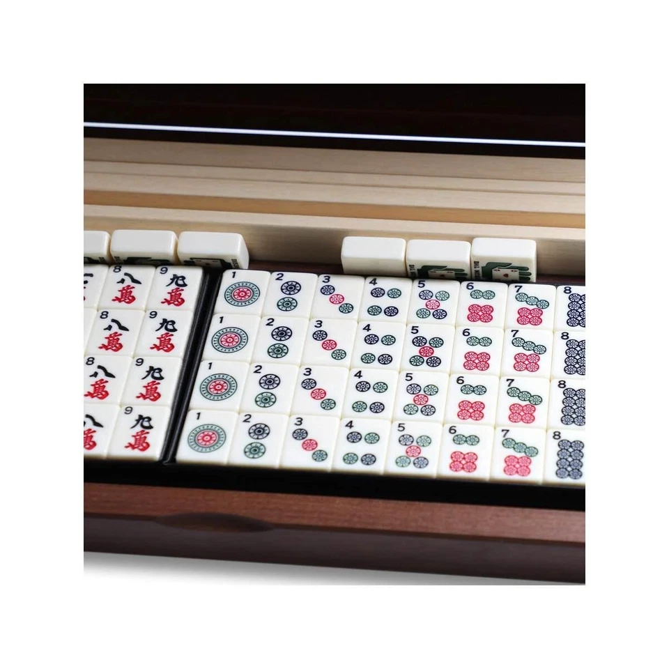 MAH Jong Premium Exclusive - Dal Negro Box Walnut Sticks IN Wood - Image 3 of 4