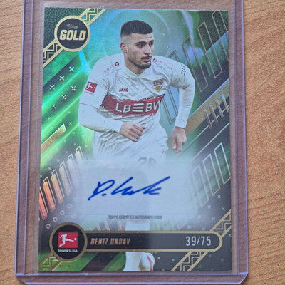 Deniz Undav Auto /75 Topps Bundesliga Gold 2025/26 Current Stars