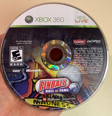 Pinball Hall of Fame The Williams Collection Xbox 360 Game Disc Only, Tested