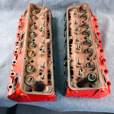 1968-1973 Pair Of Gm 307350 C.i. Small Block Cylinder Heads Casting 3927185