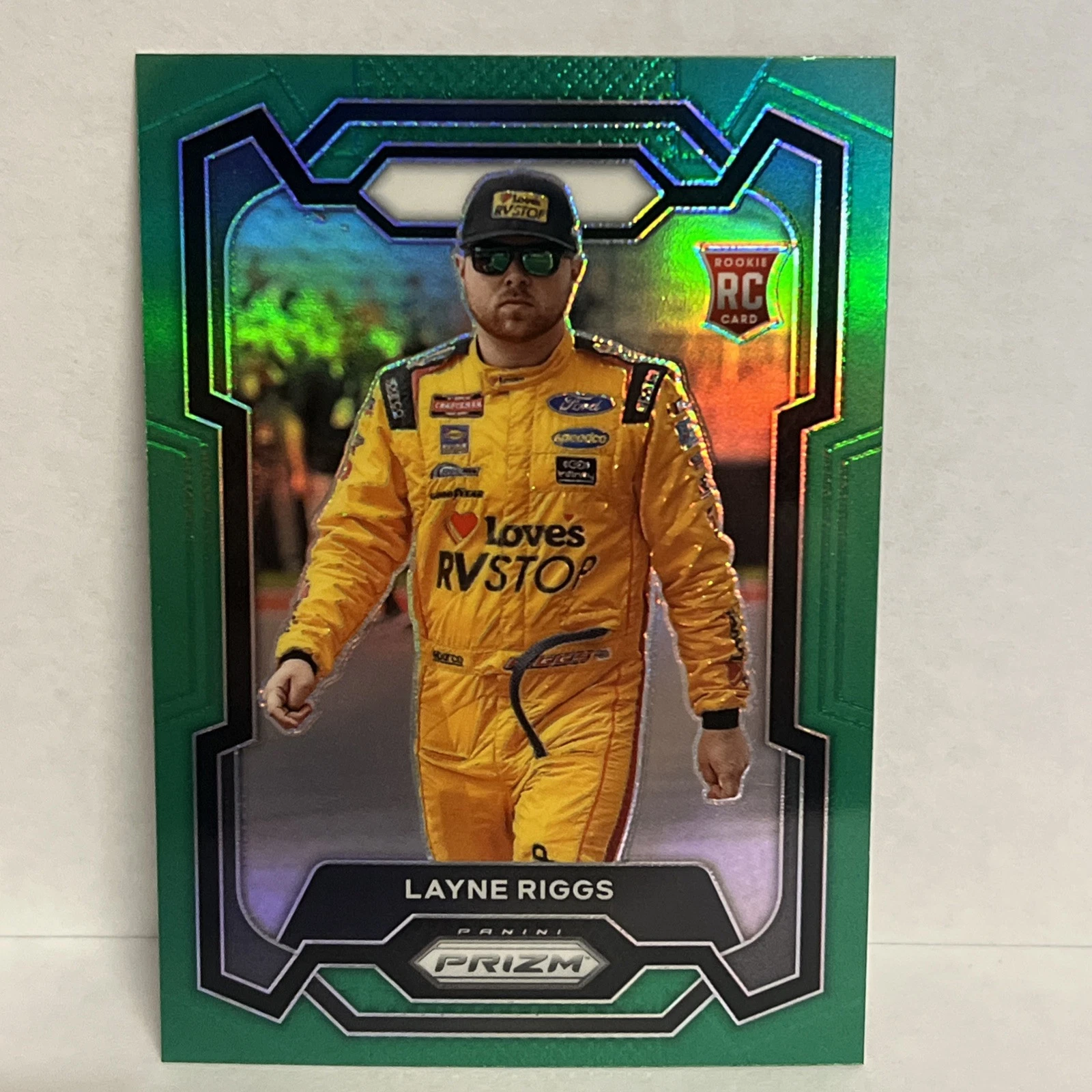 2024 Panini Prizm - Layne Riggs Green Prizm #32 RC