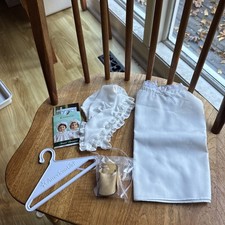 American Girl Felicity's Nightgown with lace cap and Mules: excellent condition
