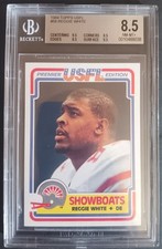 1984 Topps USFL Reggie White Rookie Card BGS 8.5 NM-MT+ Very Tough High Grade!!. rookie card picture