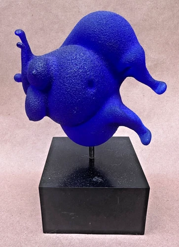 Art Deco MCM Kosta Kjell Engman Limited Edition Blue Sculpture