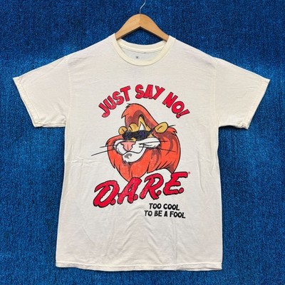 D.A.R.E. Just Say No Beige T-Shirt Size Medium
