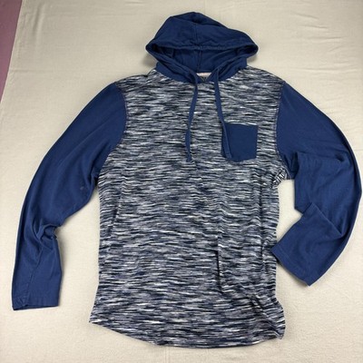 Knitworks by Drill Clothing Co Ivy Trail Blue Heather Hoodie Pullover Mens XL