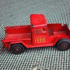 Vintage MARX LUMAR WILLYS JEEP TRUCK FIRE Dept. Parts Truck