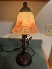 DALE TIFFANY  Leaf Vine Hand Painted Mini Lamp - TA80540 EUC!!