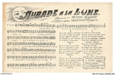 AZKP15-1260-SHOW - Aubade a la lune - Sheet music