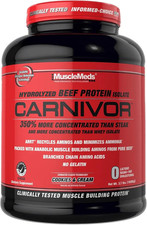 Carnivor Beef Protein Isolate Powder, Cookies Cream, 56 Servings, 1680 Gram, 5