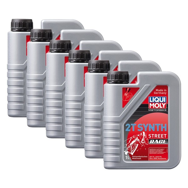 6X Liqui Moly 1505 Motorbike 2T Synth Street Racing Race MotoröL 1L-image