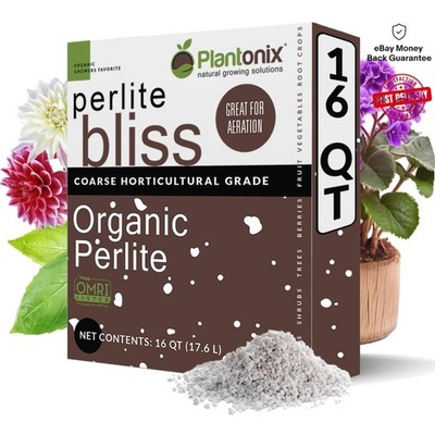 16 Quarts of Perlite Bliss - Enhance Soil Aeration & Drainage for Vibrant Plants