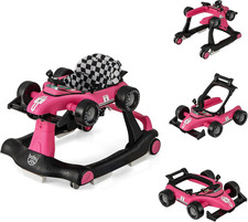 FANTASK Girello Pieghevole 4 in 1 Con Altezza E Velocità Regolabili, Baby Walker
