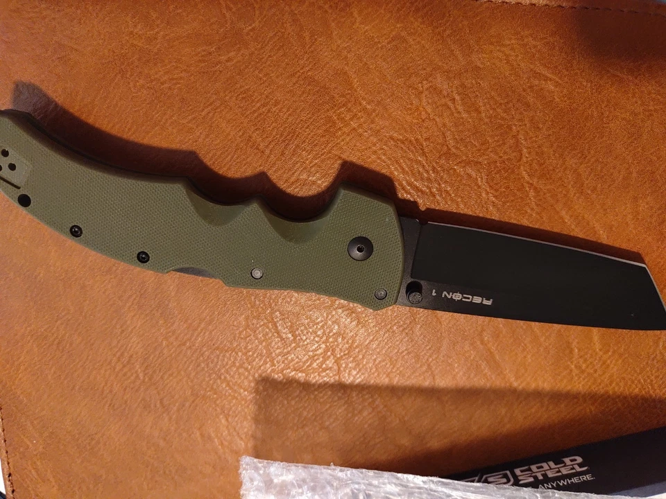 Cold Steel Recon 1 Tanto Green G-10 Handle DLC Coating  - Image 3 of 4