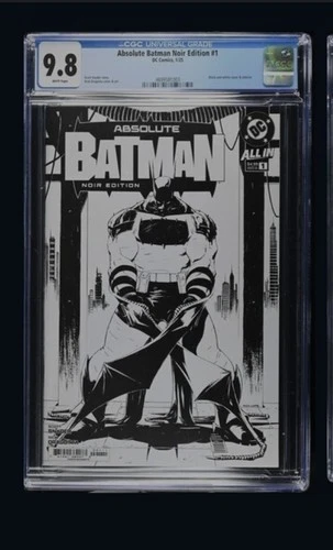 Absolute Batman Noir Edition #1 CGC 9.8 Grade Cover A Nick Dragotta Scott Snyder