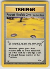 Rocket's Minefield Gym Unlimited U Gym Challenge 119/132 Pokemon Lightly Played