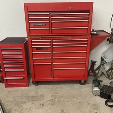 Red Snap-on Tool Box With Snap-on Tools