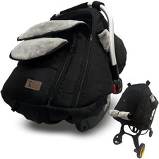 Car Seat-Covers for Babies Winter - Heavy-Warm Baby Car Seat Cover for Black
