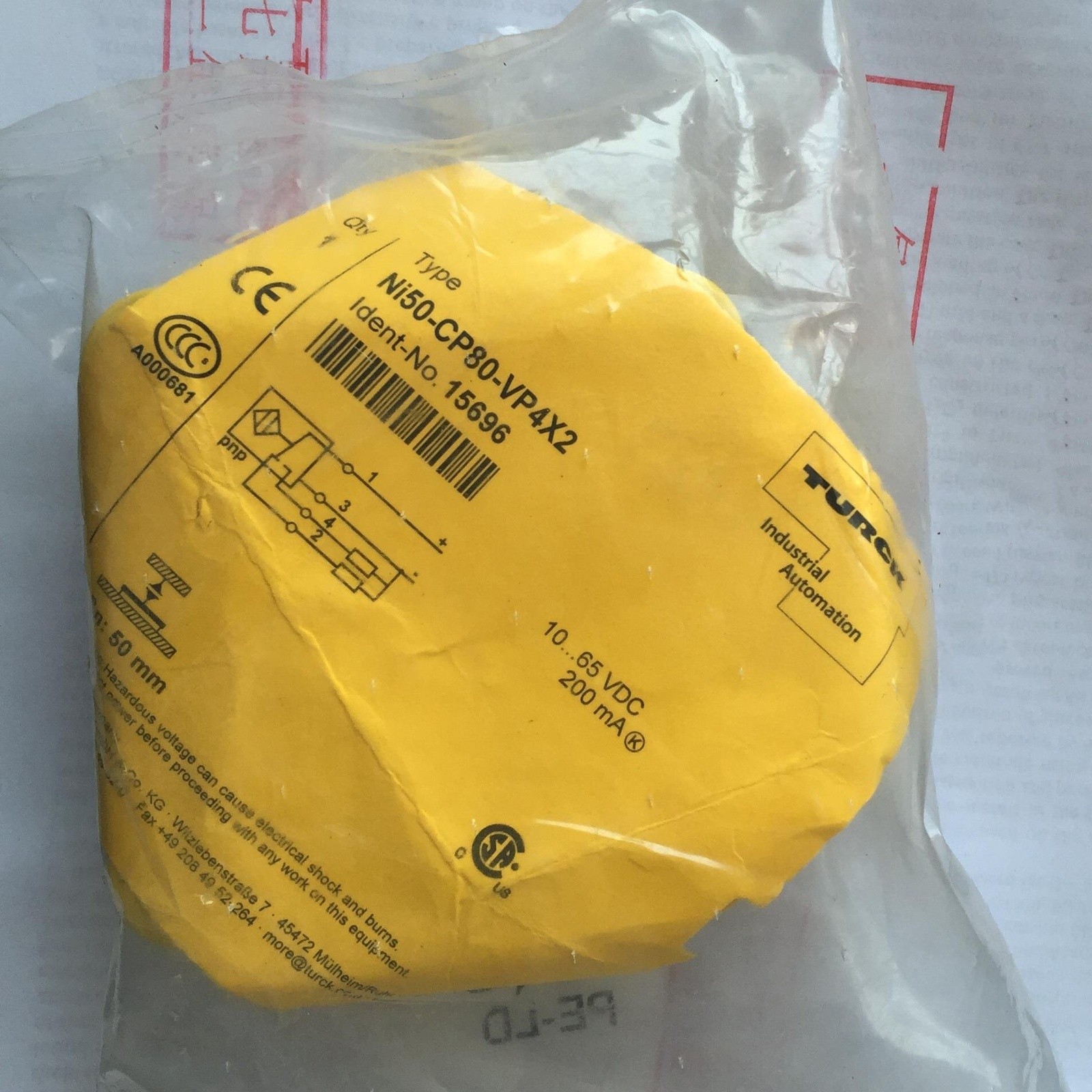 ONE NEW NI50-CP80-VP4X2 proximity switch *yt