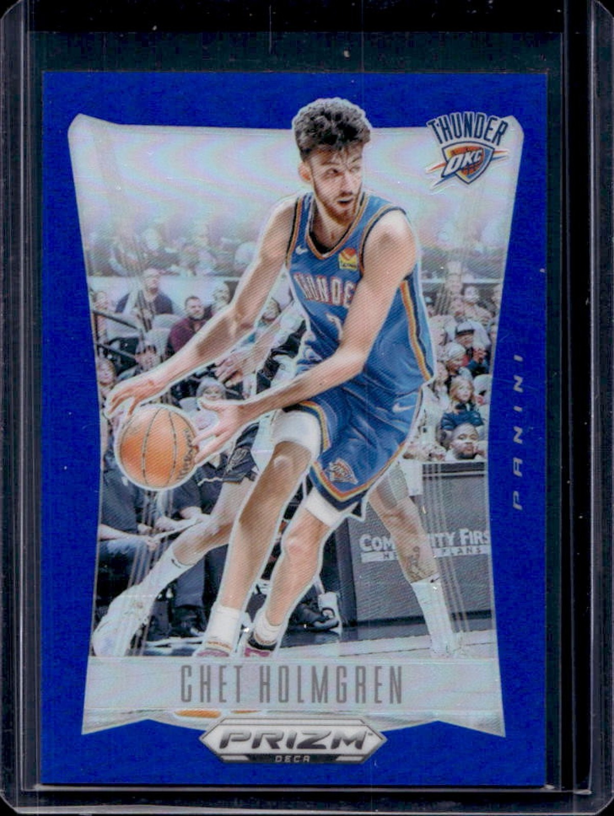 2023-24 Prizm Deca Chet Holmgren Blue #41/149 Thunder