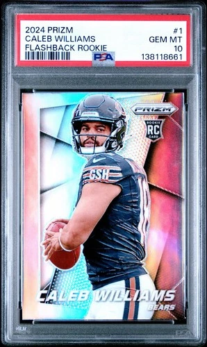 2024 Panini Prizm - Prizm Flashback Rookie Caleb Williams #1 Silver Prizm (RC)