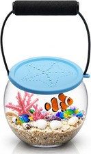 Beach Aquarium Kit Clear Portable Plastic Fish Tank Catch and Release Design