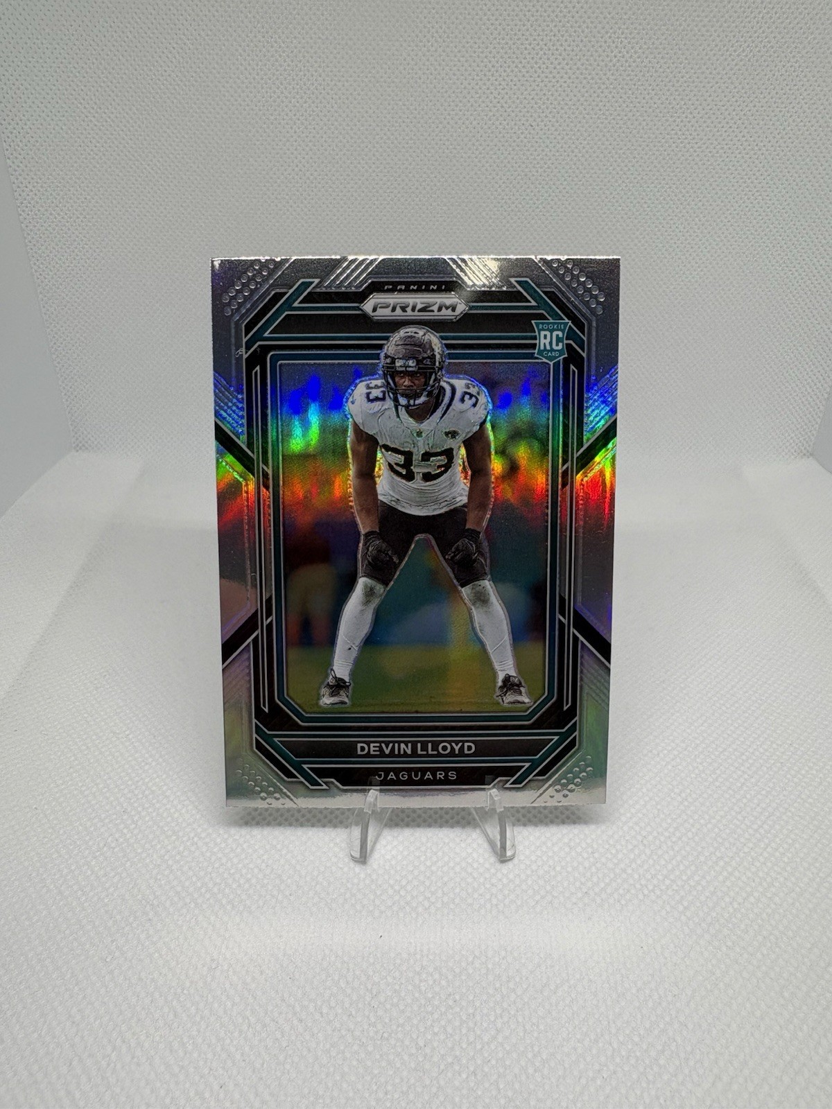 2022 Panini Prizm Devin Lloyd Silver Prizm RC Jacksonville Jaguars Rookie #376