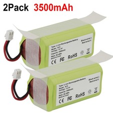 2Pcs Replacement Battery for Shark Ion R75 RV850 RV700-N RVBAT850 2-prongs plug 