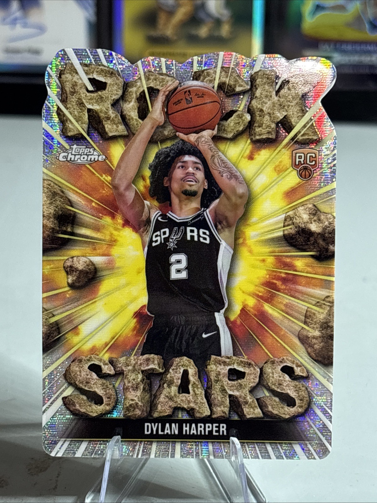 2025 Topps Chrome Rock Stars Dylan Harper SSP CASE HIT RARE Rookie
