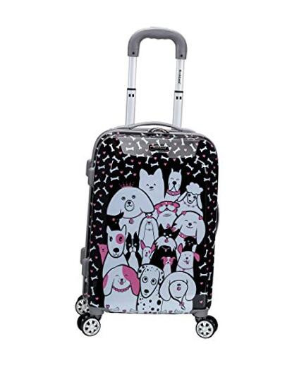 Vision Hardside Spinner Wheel Luggage Carry-On 20-Inch Puppy