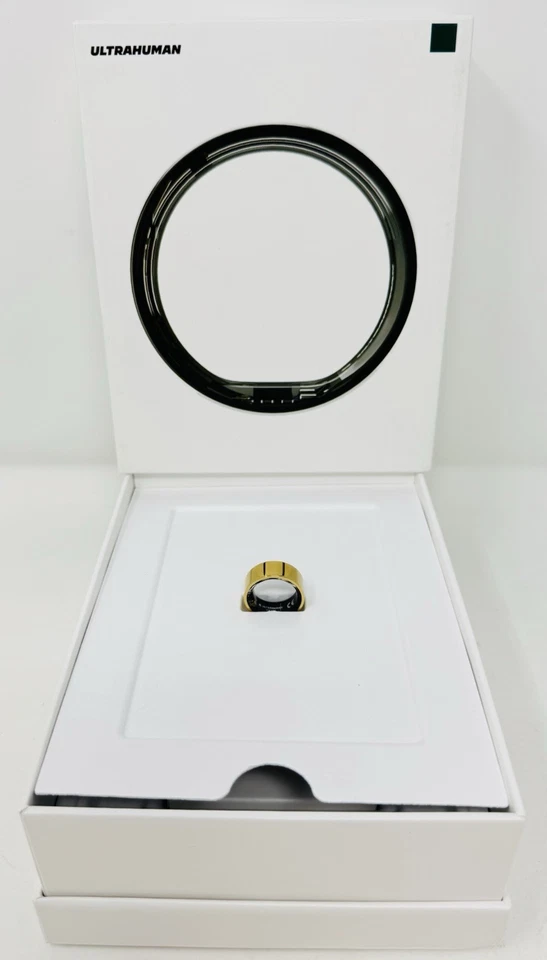 Anillo Ultrahumano AIR - Anillo Inteligente Rastreador de Salud Sueño, Recuperación, Fitness (Dorado) Foto 2 de 4