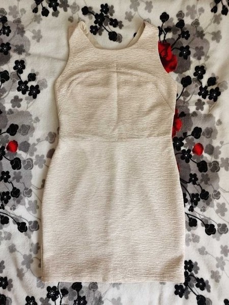 Women Dress Beige Other Material 36