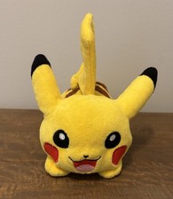Tomy Pokemon Trainer's Pikachu Talking Plush 9 HTF Nintendo Works Laying Down
