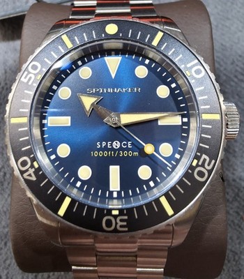 Spinnaker Spence SP-5097-BB Navy Blue 40mm Miyota 9039 300atm 11.5mm thick 