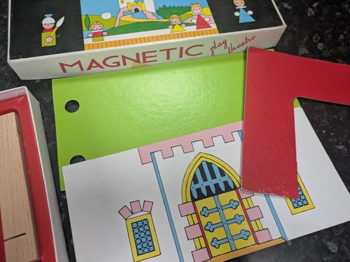 Toia Vintage Magnetic Play Theatre, Made In Czechoslovakia - Picture 9 of 9