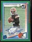 2025 Donruss Football Shedeur Sanders Rated Rookie Autograph – Green