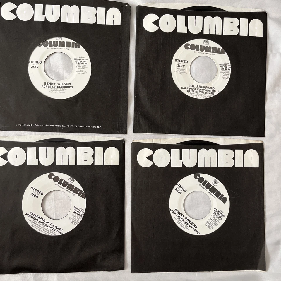 WHITE LABEL PROMO  7" 45rpm LOT: 25 Classic US records + company sleeves! #2 - Image 4 of 4