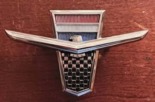 Ford Thunderbird Fender Ornament Chrome Sports Roadster Emblem 1962-63 Ford Thunderbird Fender Ornament Chrome Sports Roadster Emblem 1962-63