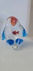 Blown Glass Penguin & Orange Fish  Figurine - Murano Style -  — photo 4