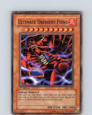 Yu-Gi-Oh TCG Ultimate Obedient Fiend MFC-082 1st Edition Common Card HP-MP