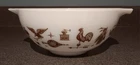 Pyrex Early American Cinderella 2 1/2 Qt. Mixing Bowl. 443. Wht/Brn