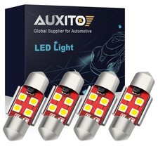 4X AUTO 31MM Festoon DE3157 LED DE3425 Interior Roof Dome Light Bulb 6000K White