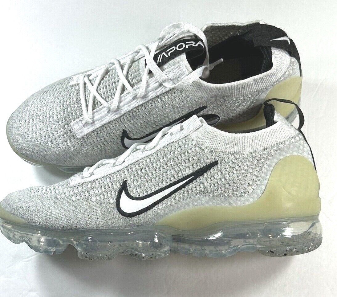 Authentic Nike Air Vapormax 2021 FK WHITE-WHITE-BLACK Unisex