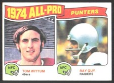 1975 Topps Tom Wittum/Ray Guy #224