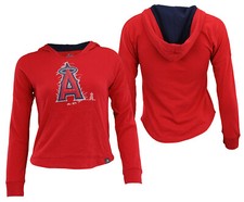 Majestic MLB Youth Girls Los Angeles Angels The Closer Pullover Hoodie