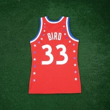 Larry Bard 1983 NBA Allstar NBA Mitchell&Ness Red Men's Authentic Jersey