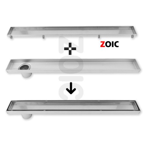 Stainless Steel Tile Insert Stealth Floor Waste Grate Water Shower Drain Channel - Picture 17 of 58