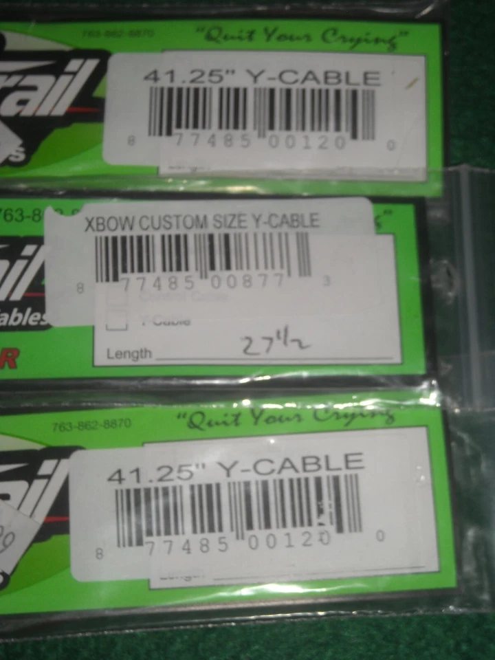 12 assored Vapor trail compund bow cables and strings new sealed  - Image 4 of 4