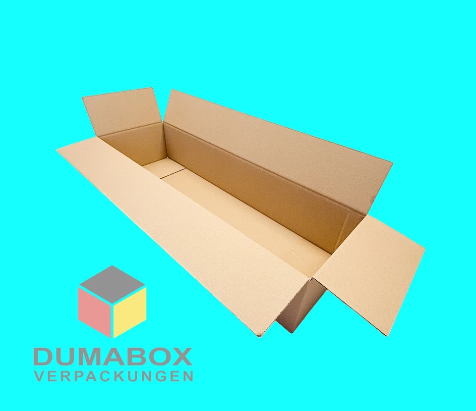 DUMABOX 300St. Karton 800x250x150 1-wellig B-Welle Versandkarton Faltkartons 80x25x15